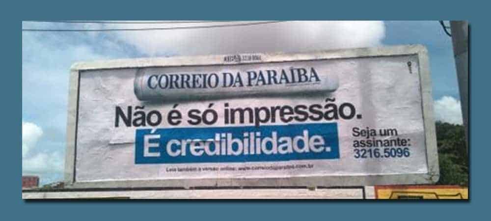 Não é impressão. É Credibilidade.